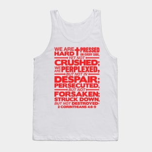 2 Corinthians 4:8-9 Not Forsaken Tank Top